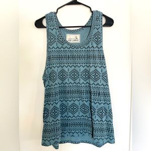 Blue and Black Tank